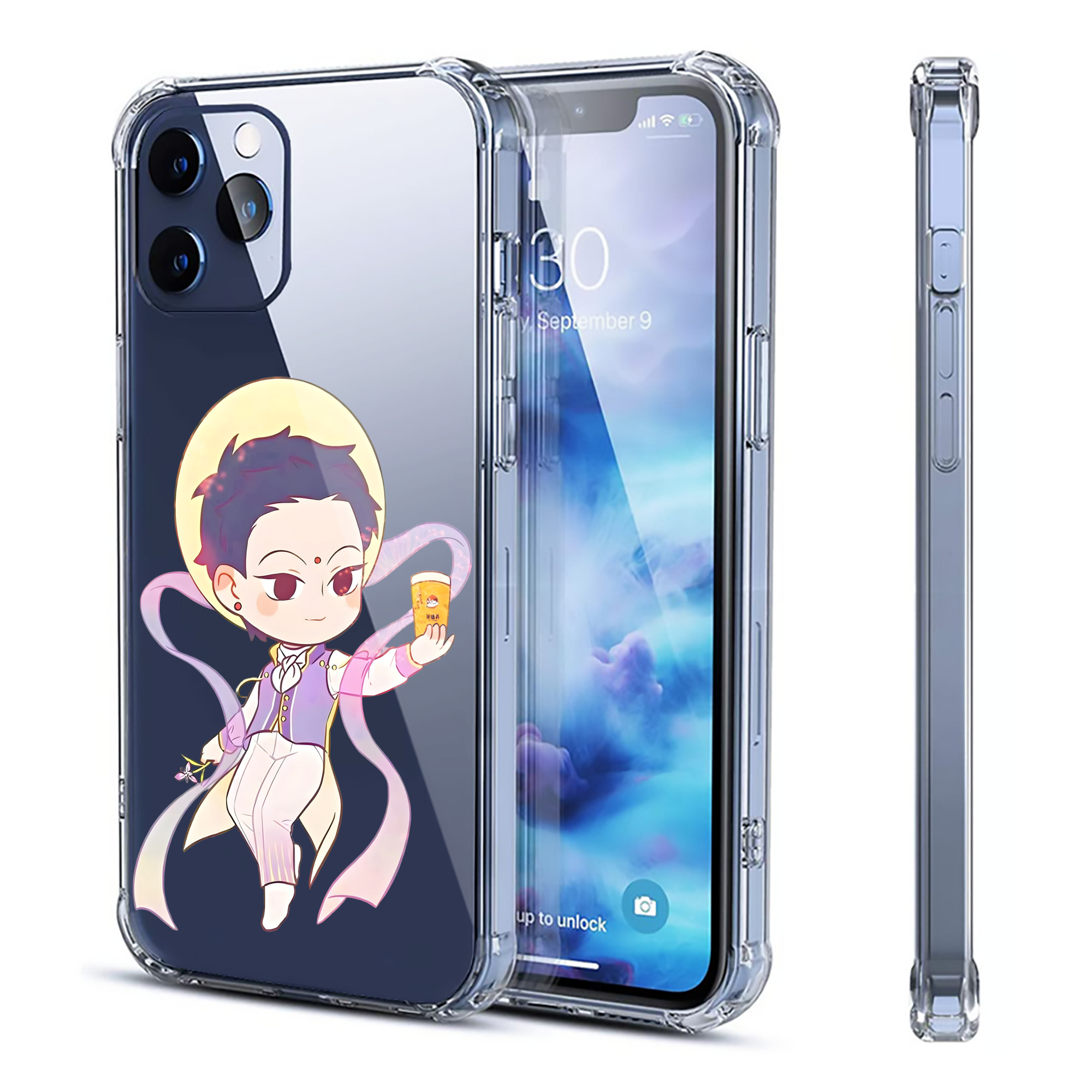 （画像用） Ne Zha 2 ナタ 魔童の大暴れ 【iPhone 12シリーズ対応】透明スマホケース（クリアソフトケース）